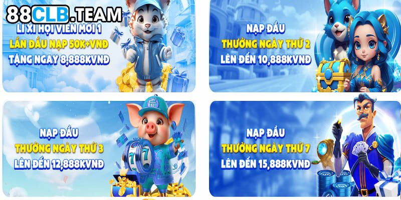 Nạp tiền 88CLB có cơ hội tham gia nhiều ưu đãi đặc sắc